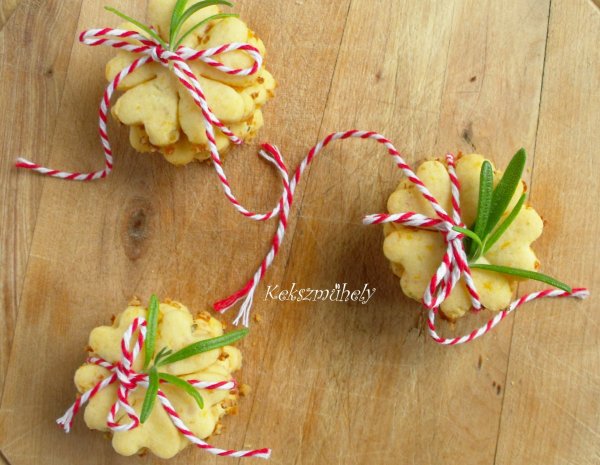 sárgabarack rozmaring keksz